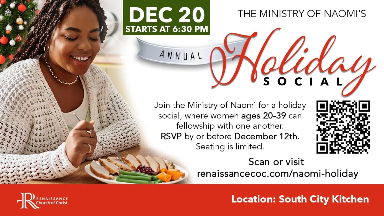 Ministry of Naomi's Annual Holiday Social