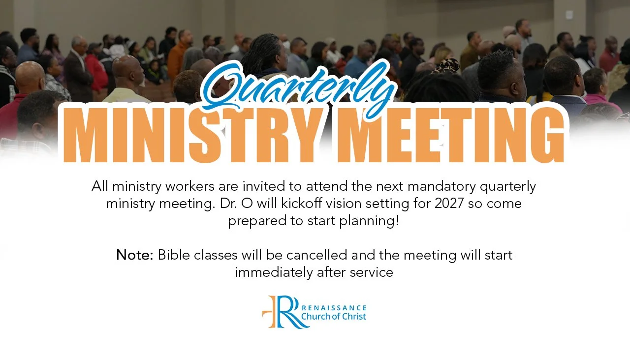 Quarterly Ministry Meeting