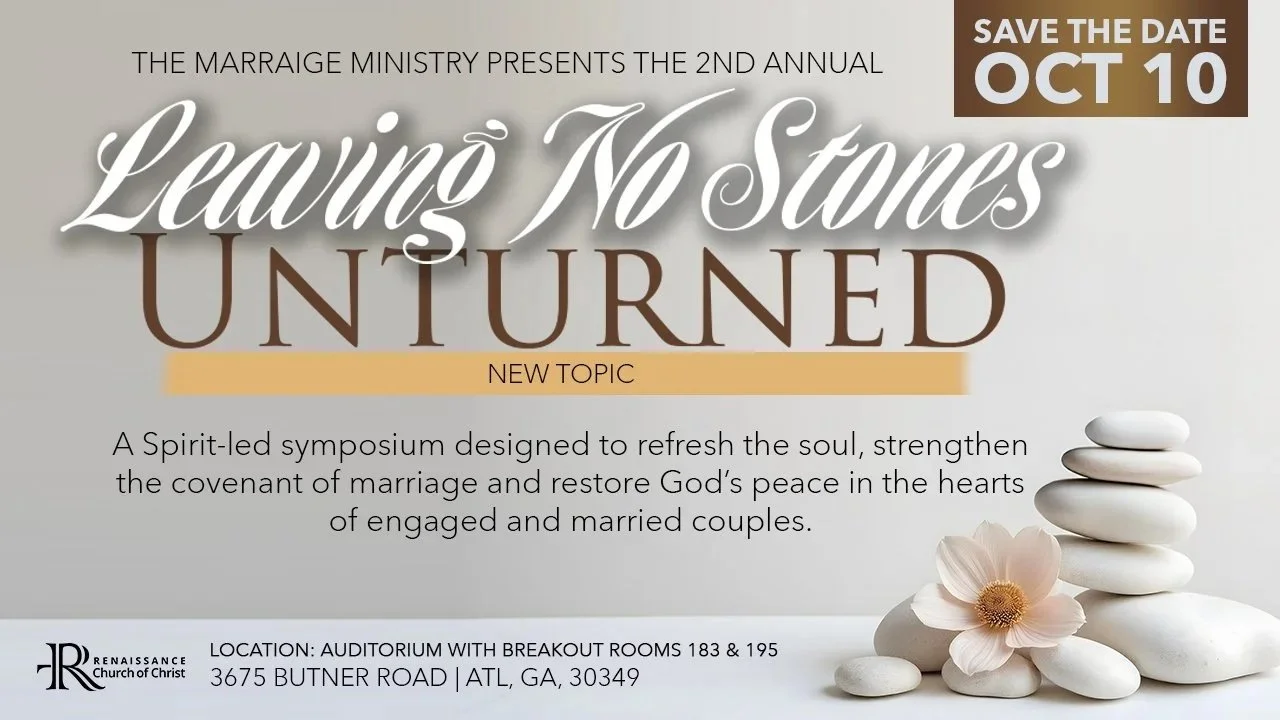 Leaving No Stones Unturned: Marriage Symposium