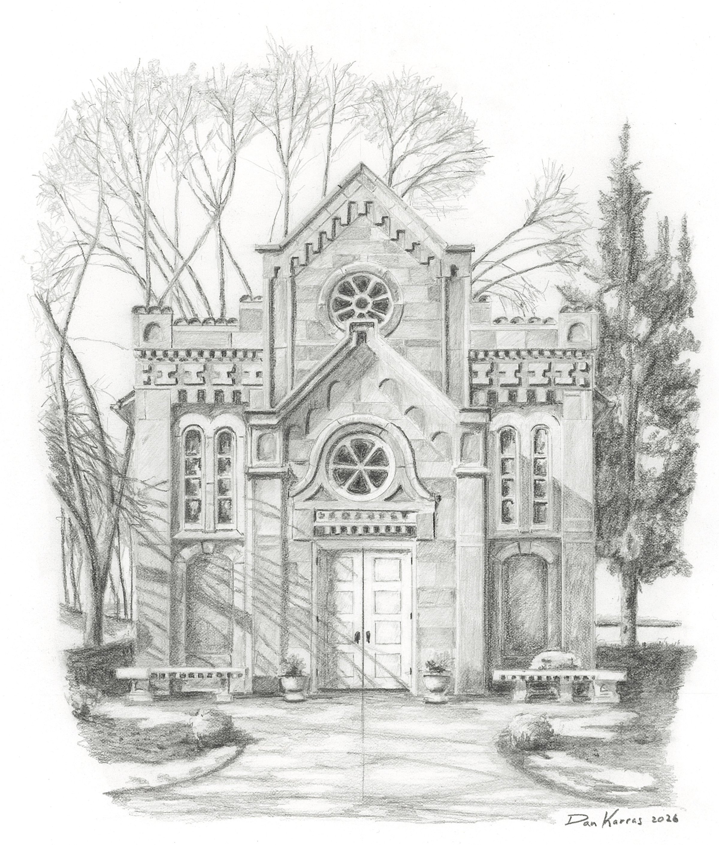 Gates of Heaven Synagogue 

Graphite