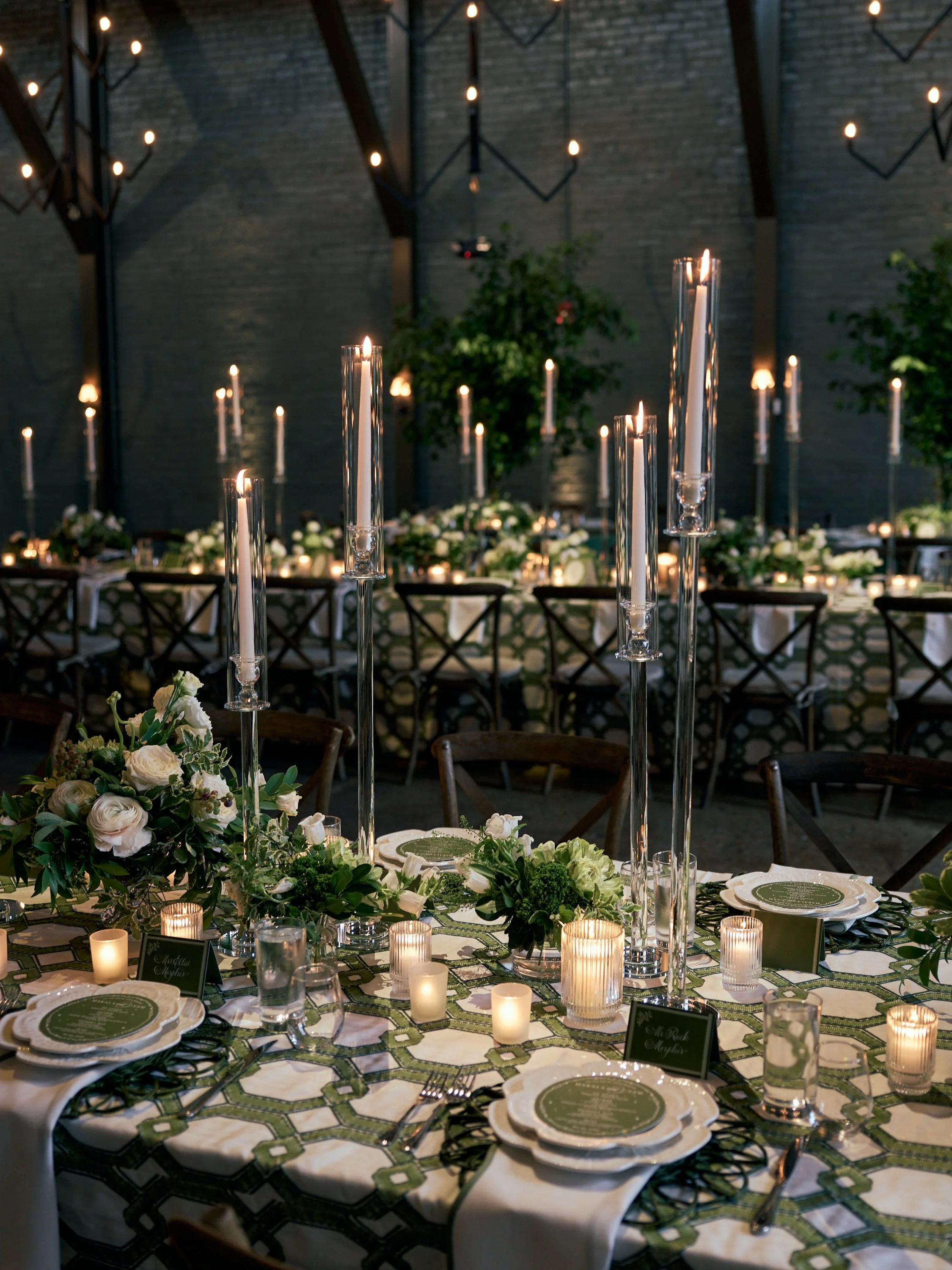 Candlelit Garden Forest Rehearsal Dinner