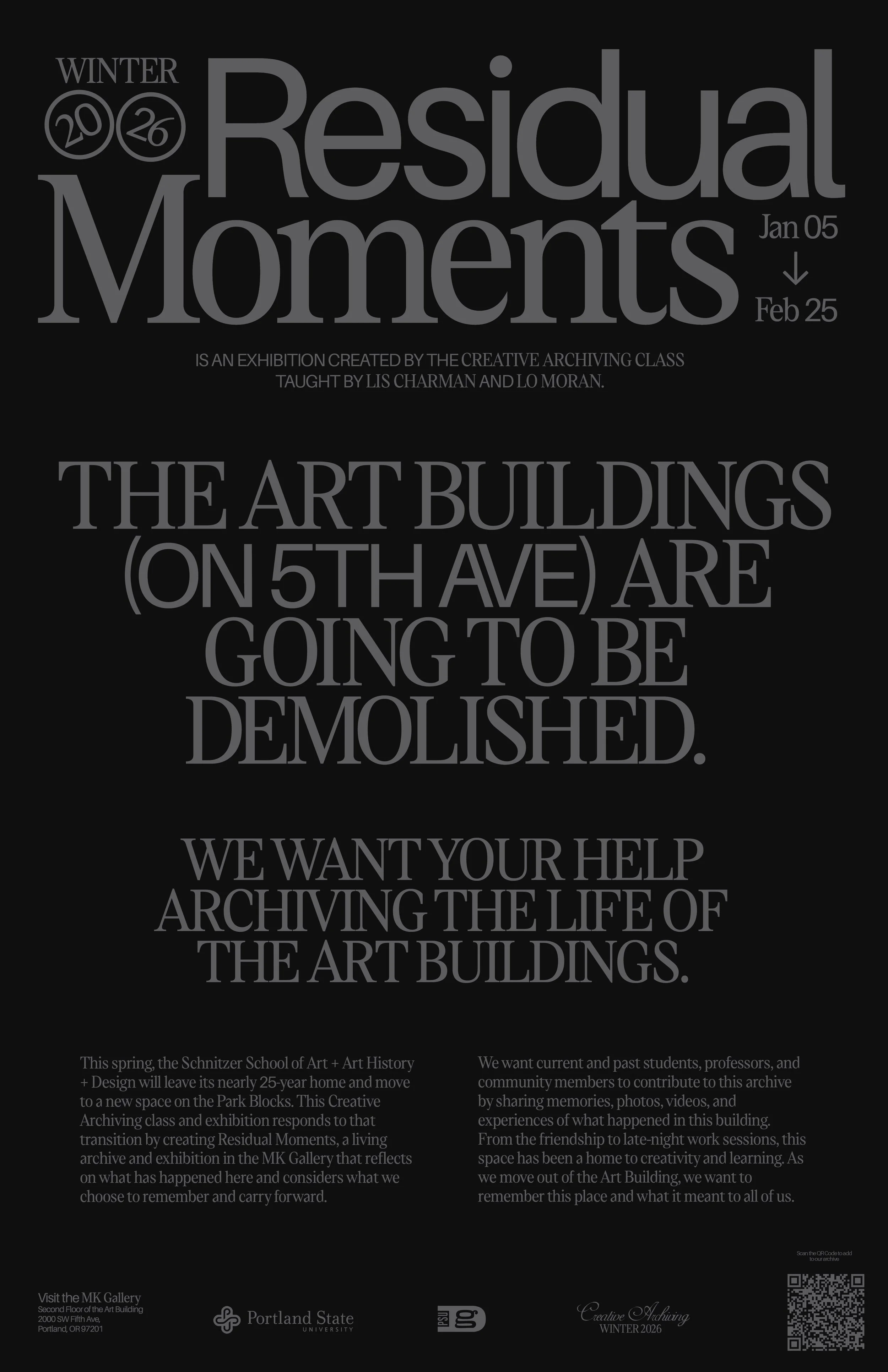 Residual Moments Exhibition