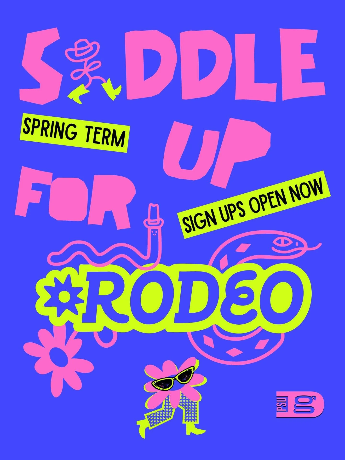 Apply for Spring term RODEO! DES 425!

RODEO is PSUGD&rsquo;s in-house design studio for the Schnitzer School of Art + Art History + Design. From Be Honest and Good Market to social media, web, and event support, RODEO does it all. This class runs li