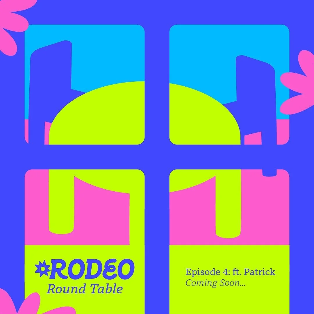 Coming soon!! Episode 4 of Rodeo Roundtable, featuring @asianwithmoxie ‼️🤠 Tune in to see what projects Rodeo Studio students are wrangling and belly-aching about!