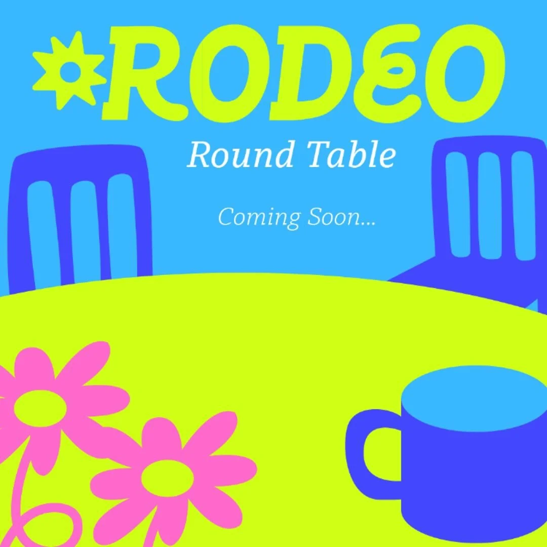 Introducing&hellip;Rodeo Roundtable!! This series features real time Rodeo Studio students! Get real time scoop on what is going on in Rodeo, what people are wrangling, and belly-aching about! First episode featuring @gabe_bidney is coming this Thurs