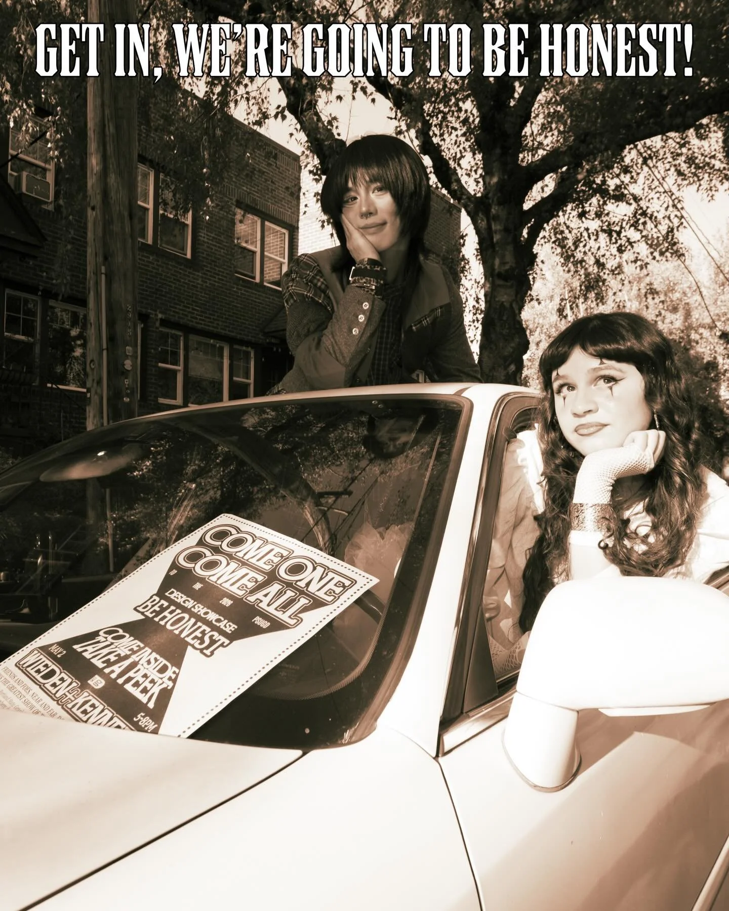 GET IN!! WE&rsquo;RE GOING TO BE HONEST!! 

TODAY
5-8PM
WIEDEN + KENNEDY

Free and open to the public!