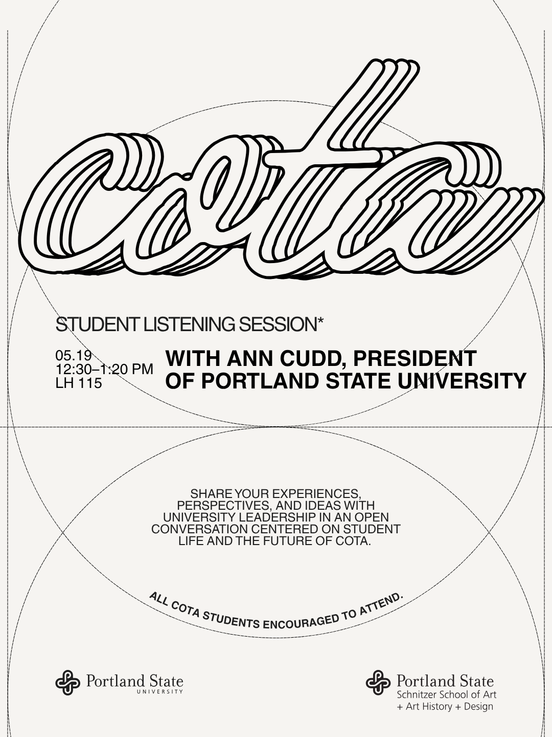 Join Ann Cudd for a COTA Student Listening Session: