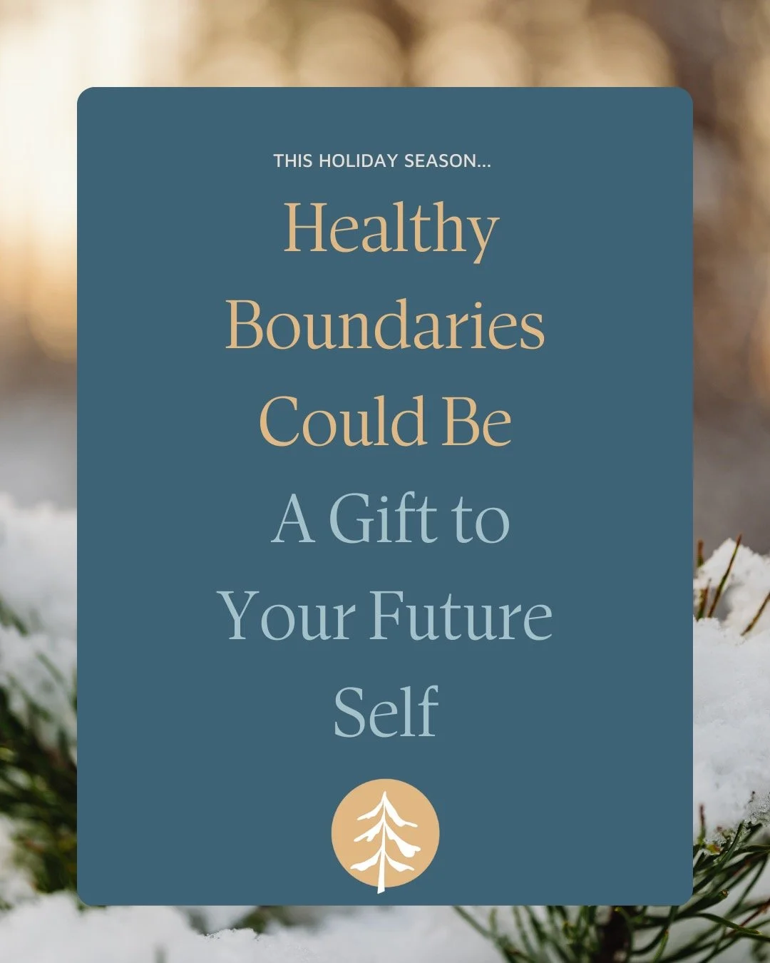 The holidays can bring connection, joy&hellip; and a lot of pressure.
If this season feels overwhelming, we want to remind you of something important:
✨ Boundaries are not selfish &mdash; they&rsquo;re protective.
You are allowed to say no.
You are a