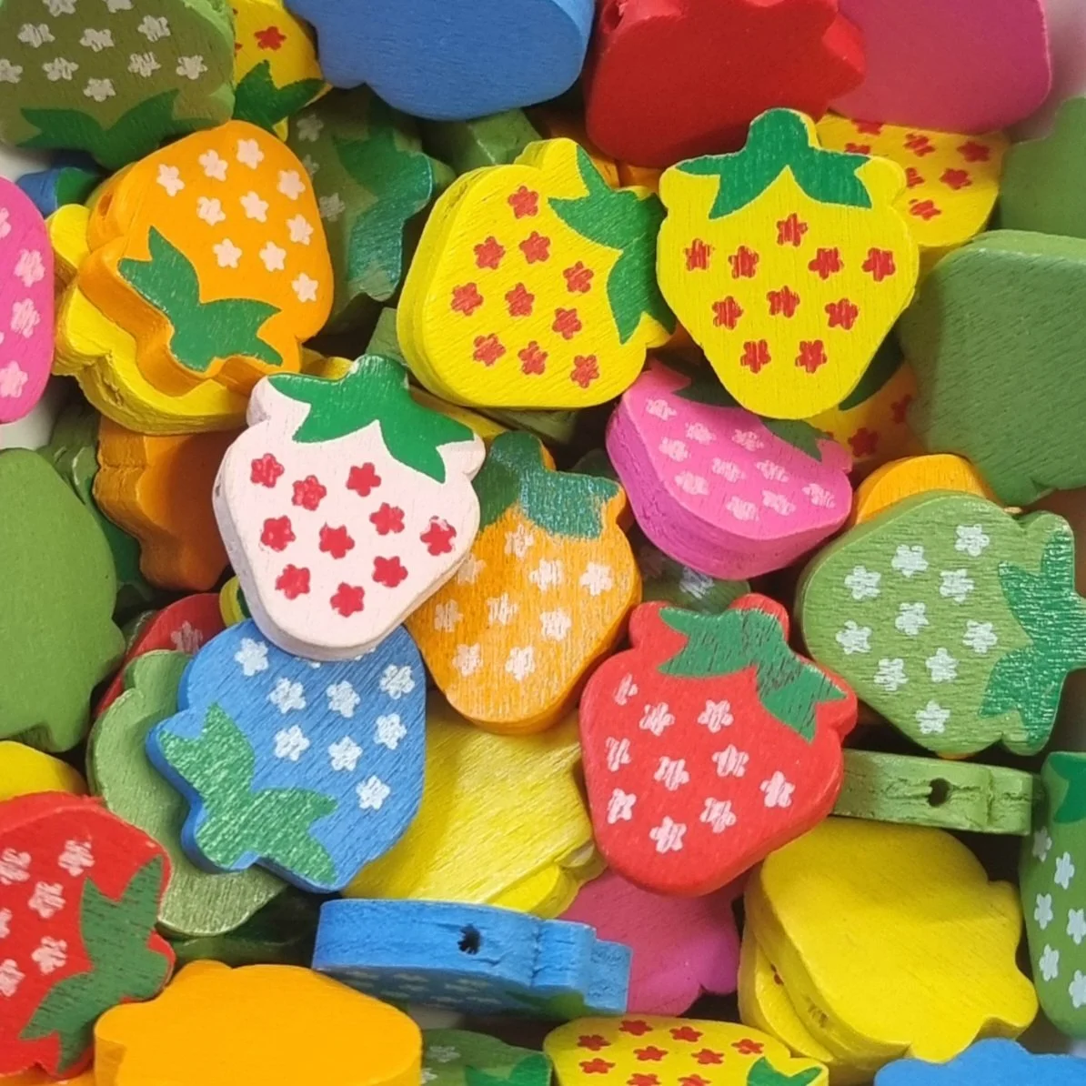 Wooden Strawberries - Pack of 5