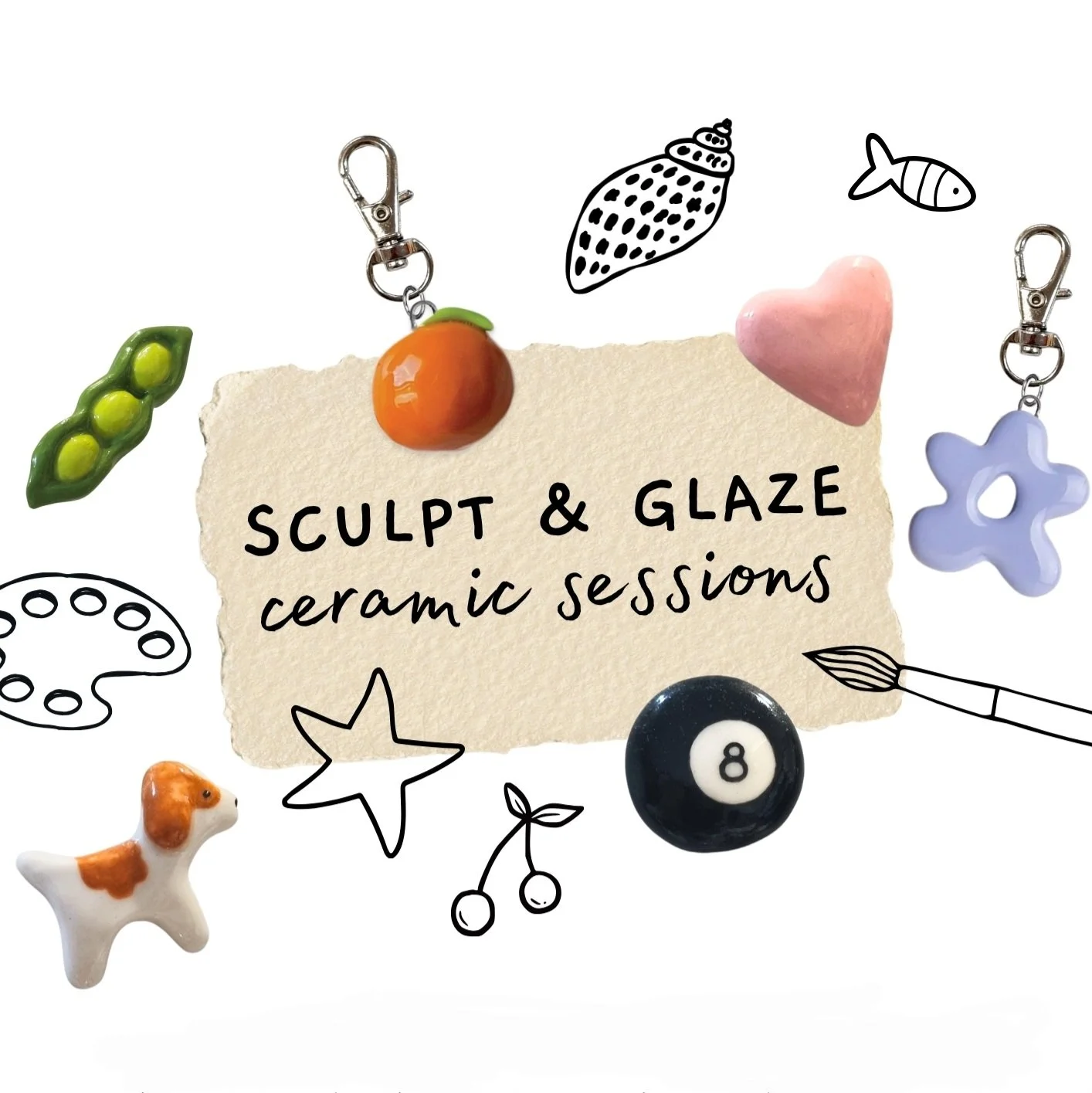 Sculpt and Glaze Ceramic Sessions - Snowfox Ceramics (Ages 15+)