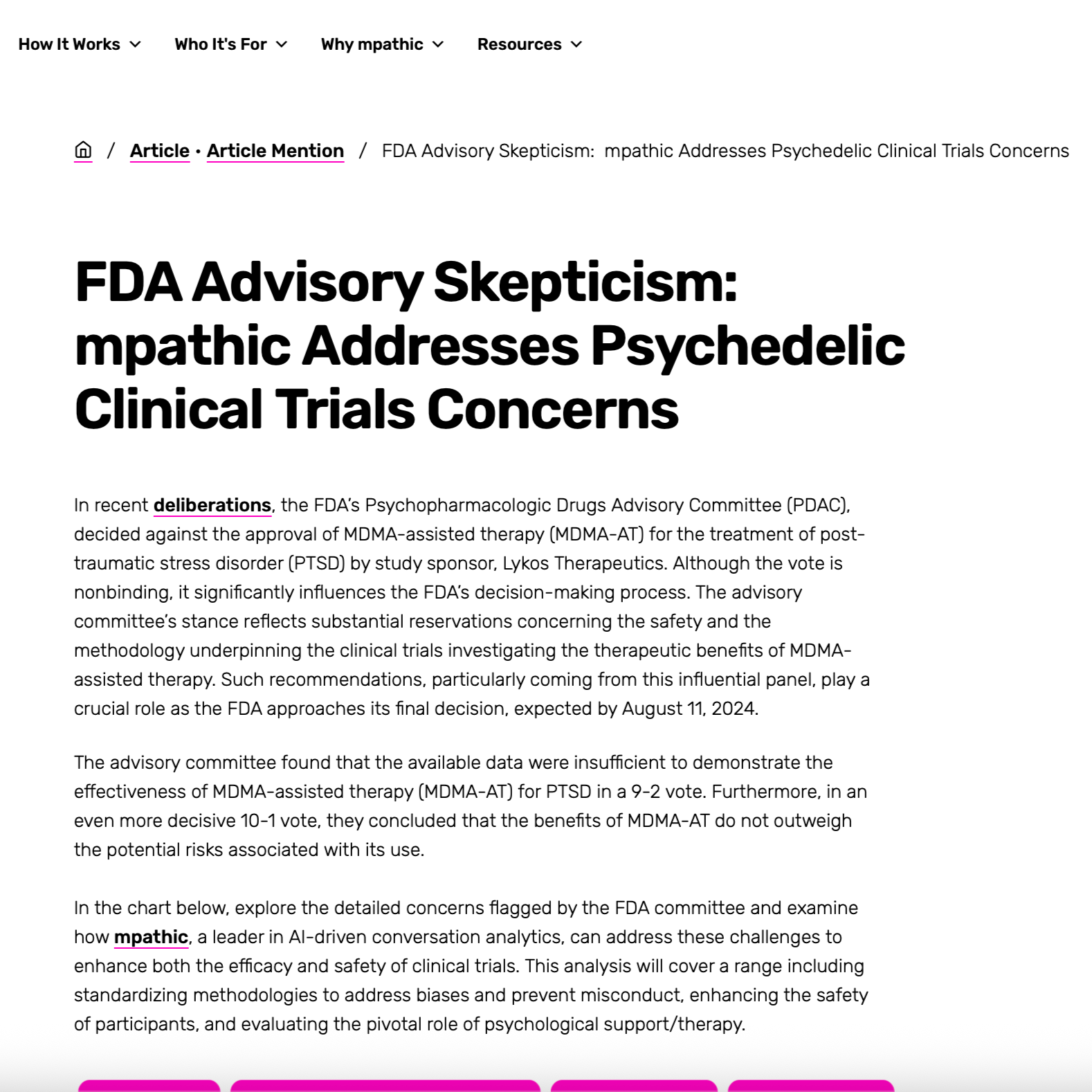 FDA Regulatory Communications