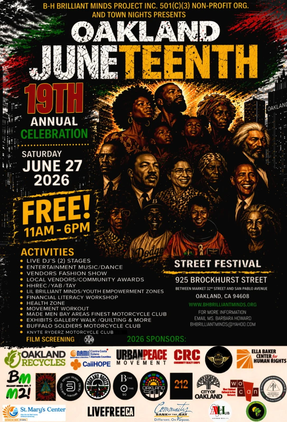Town Nights: 19th Annual Oakland Juneteenth 