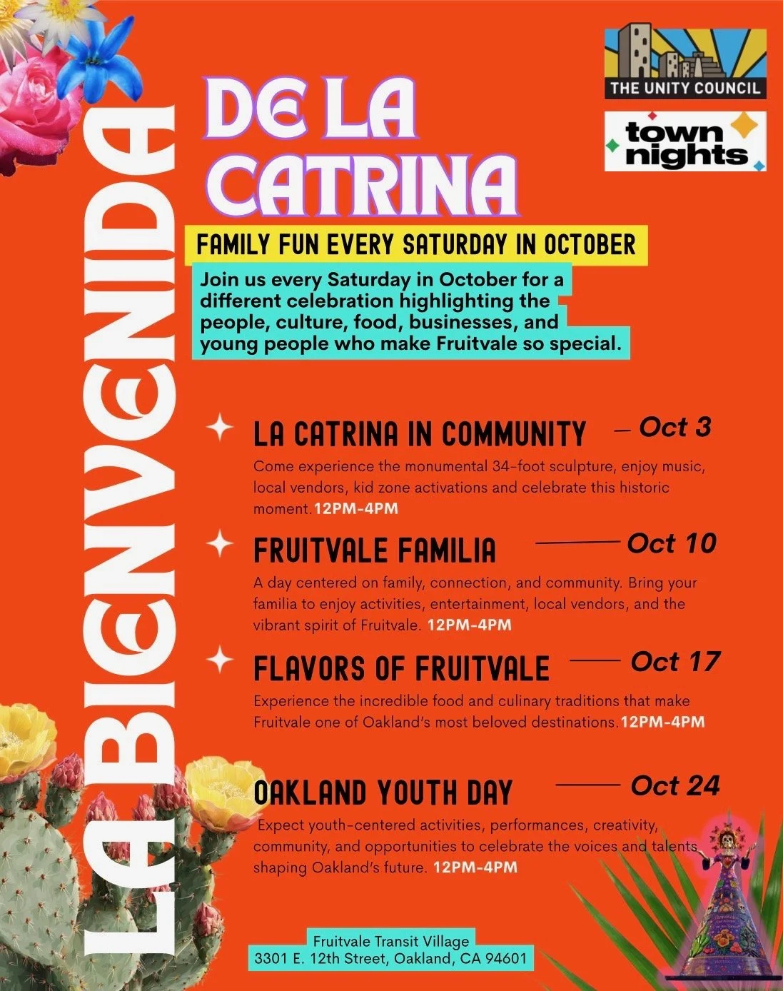 Bienvenida de la Catrina: Fruitvale Familia