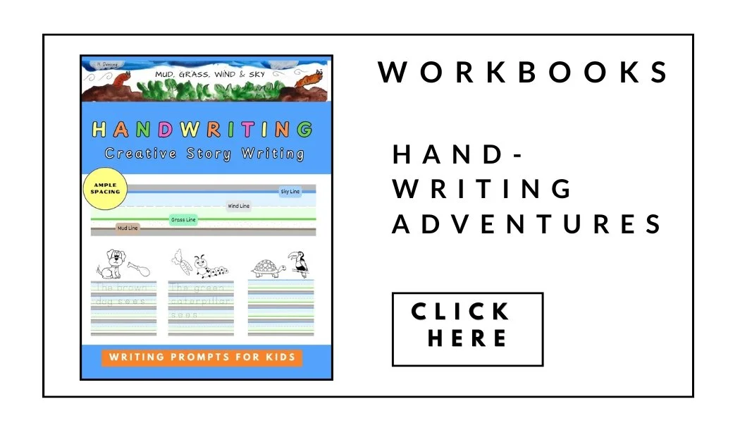 Handwriting workbooks for children with learning differences using color coding and visual aids