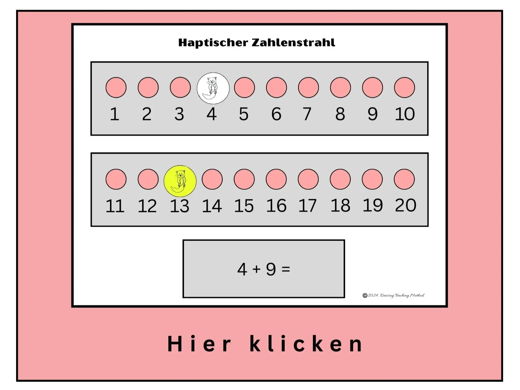 Haptischer Zahlenstrahl zum Ausschneiden – Kostenloses Mathe-Material für Addition und Subtraktion