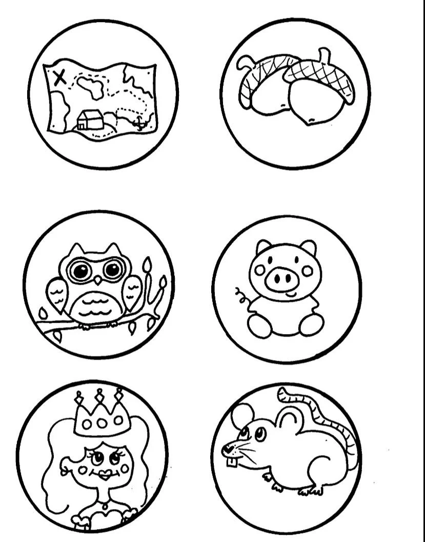 Book 5: Beginning Letters Coloring Templates 