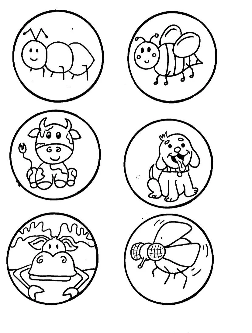 Book 5: Beginning Letters Coloring Templates