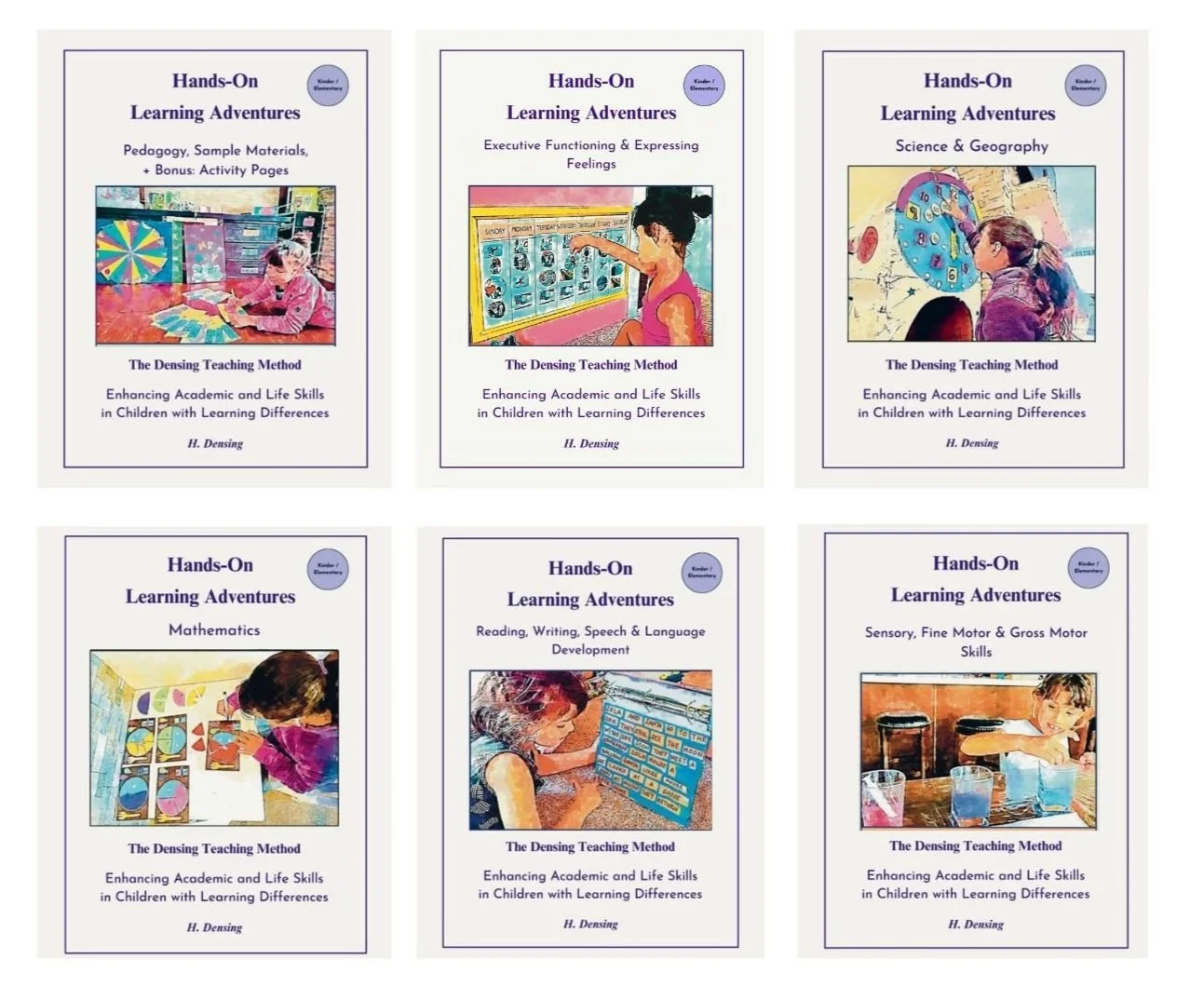 Introduction videos for the Hands-On Learning Adventures book series showing how the workbooks support handwriting, reading, math, executive functioning, fine motor, and sensory skills.