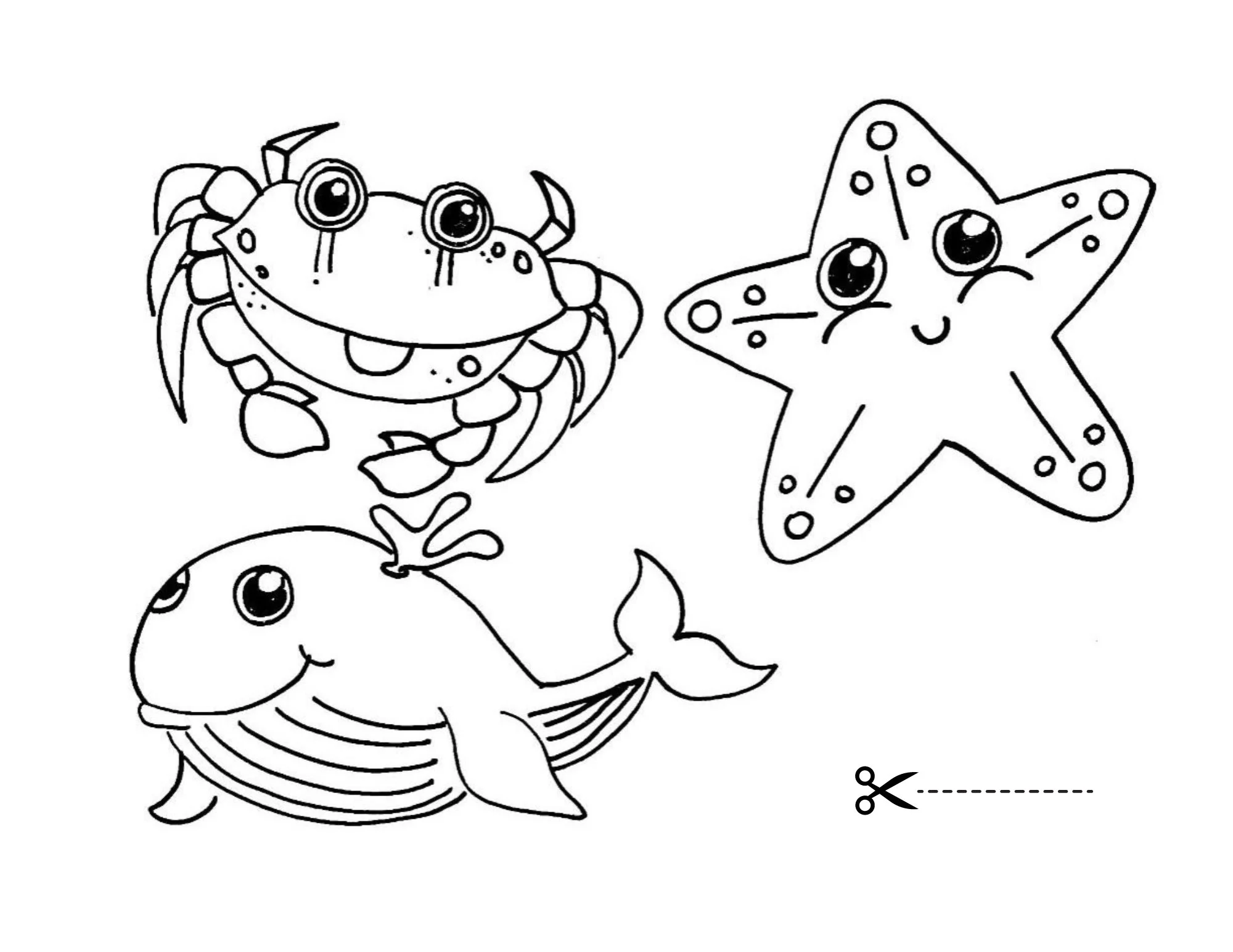 Book 5: Ocean Animals Coloring Templates
