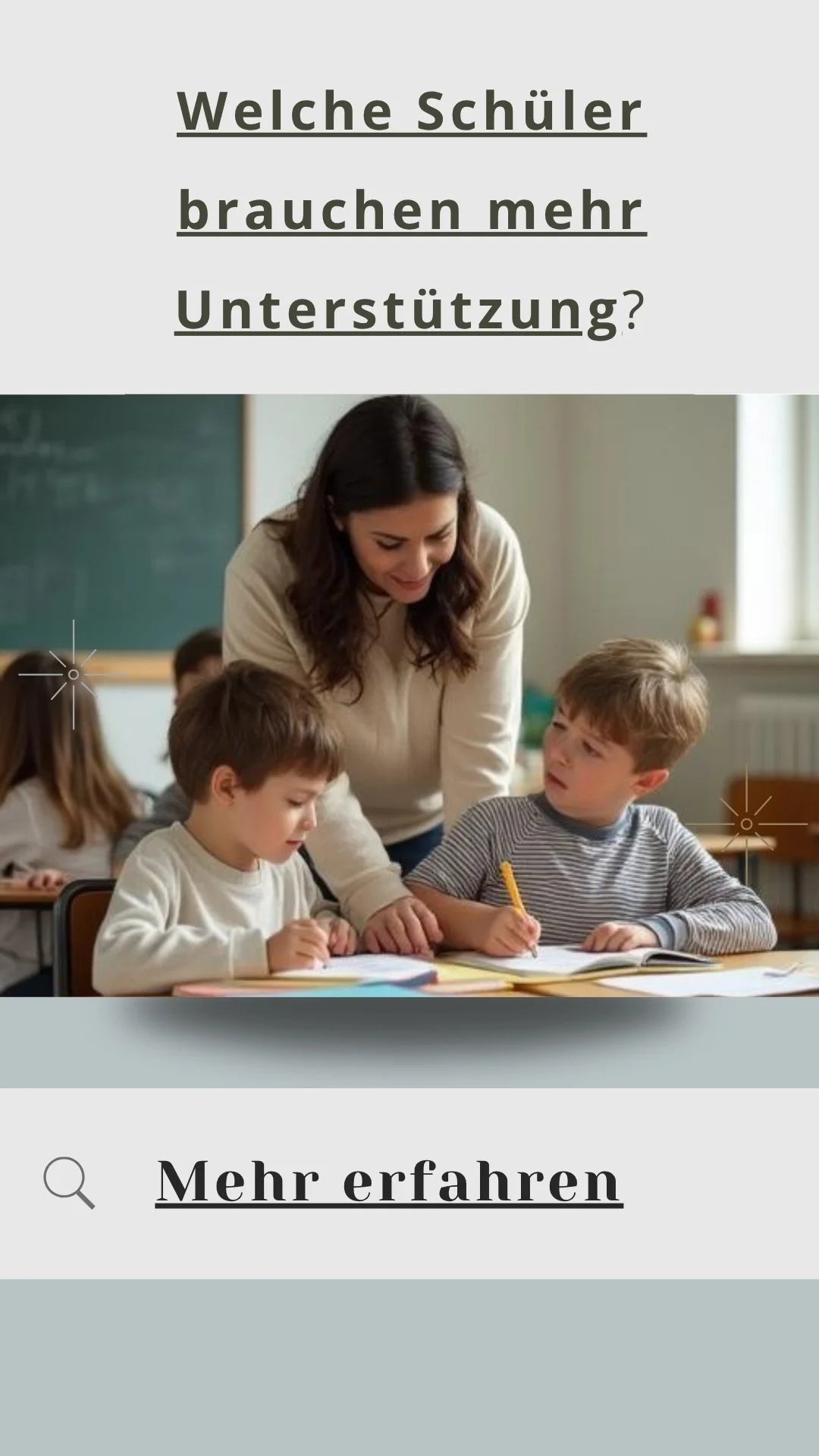 Lehrer erkennt Lernprobleme bei Schülern im Unterricht und unterstützt gezielt