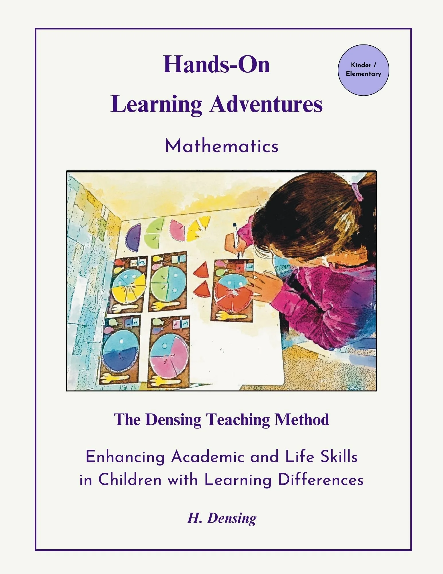 Educational math book cover for kids with hands-on learning activities to build foundational math skills