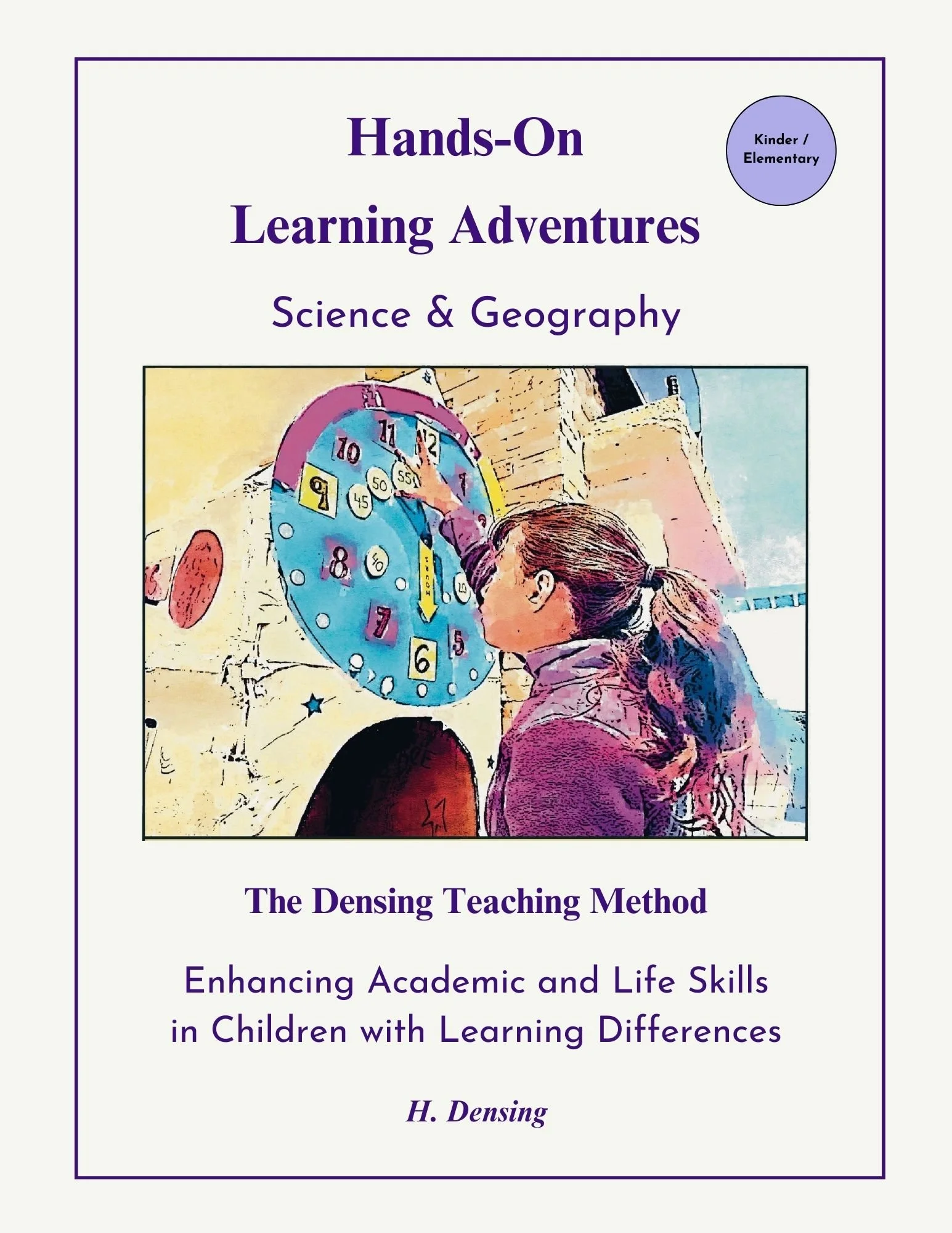Educational book cover for children featuring science and geography activities designed for hands-on learning