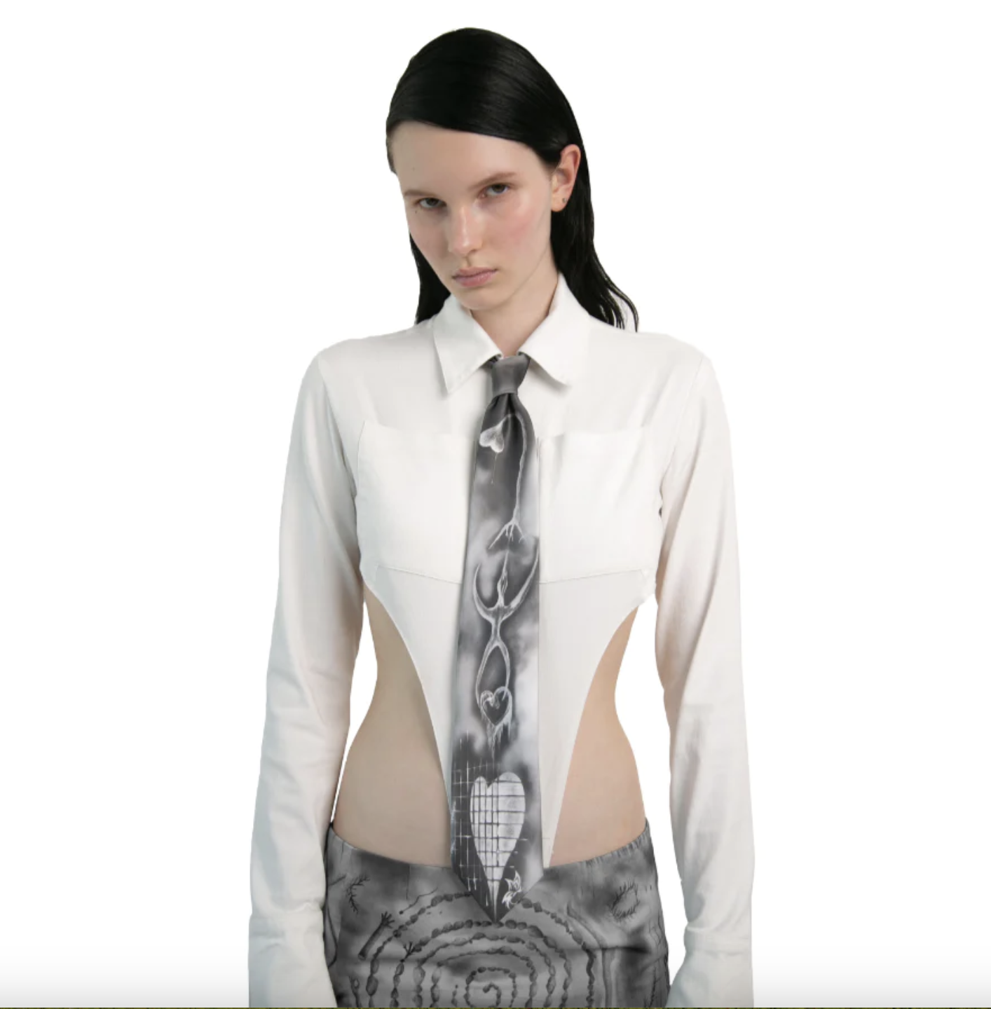 Pencil Print "Emotional" Tie