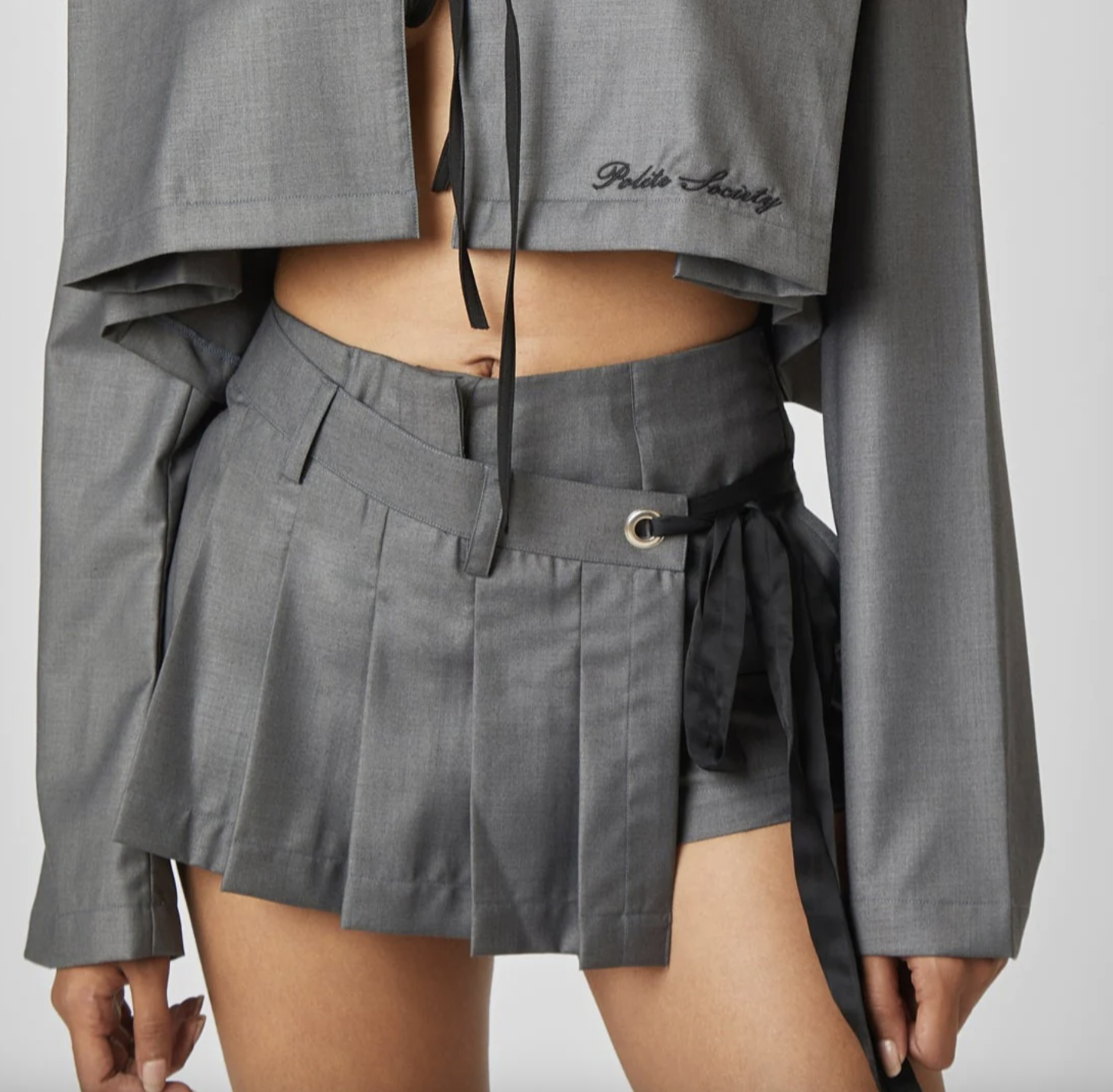 Pleated Mini Skort