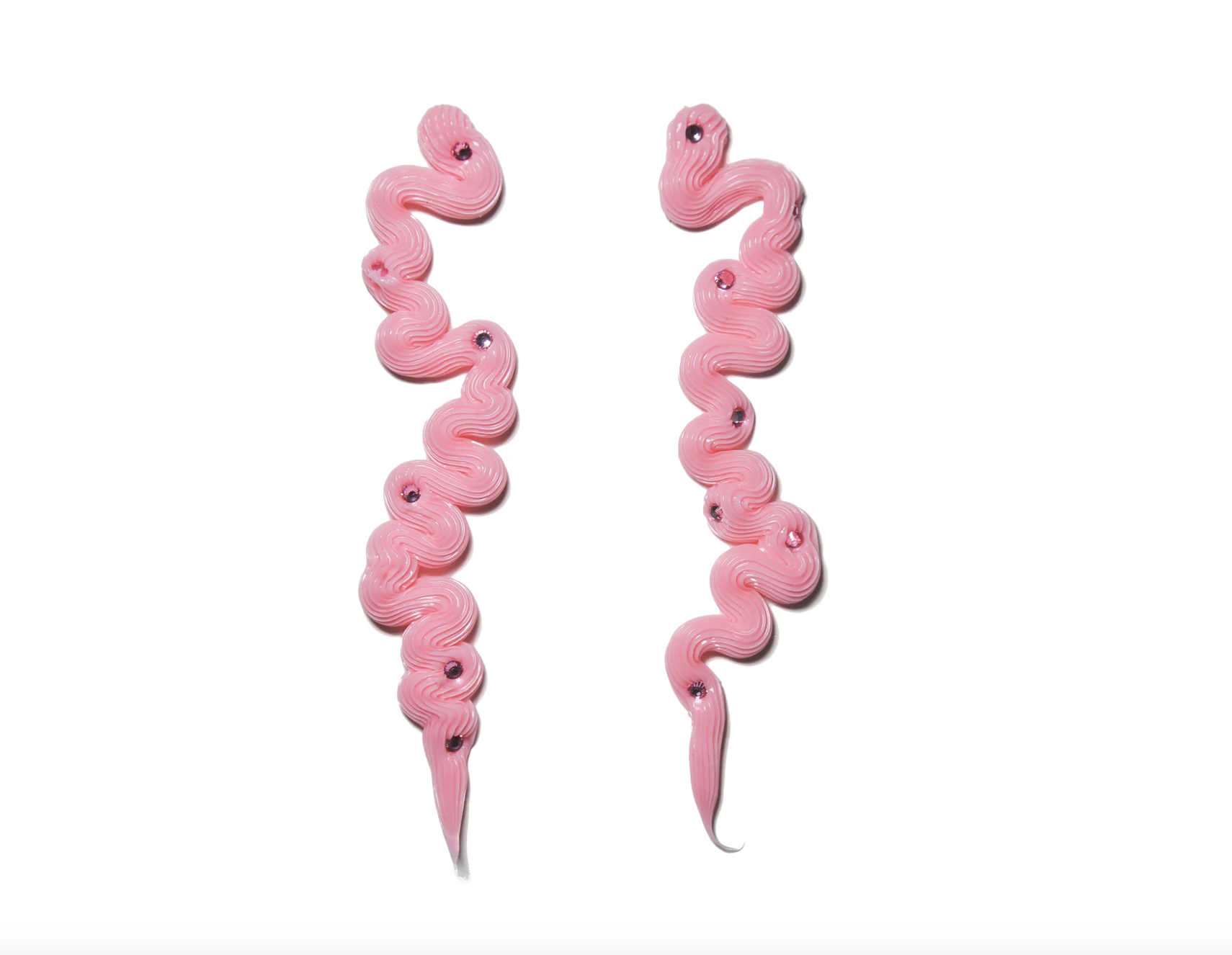Baby Pink Whipped Jewel Earrings
