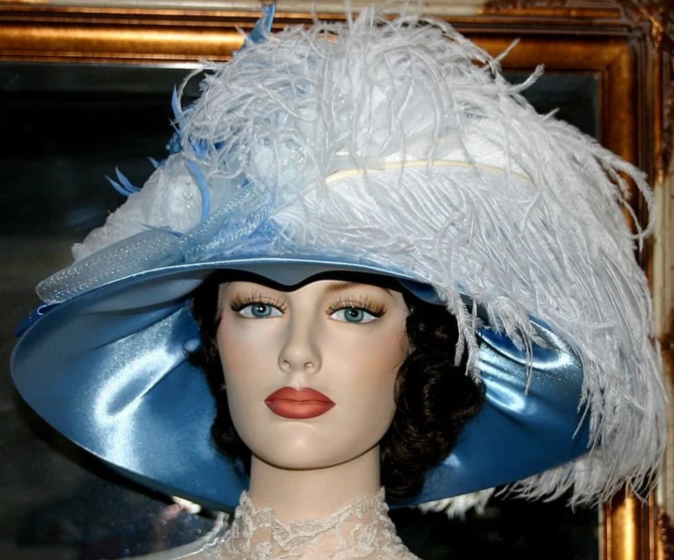 Edwardian Tea Party Hat Derby Hat Wedding - Mademoiselle  display picture 2