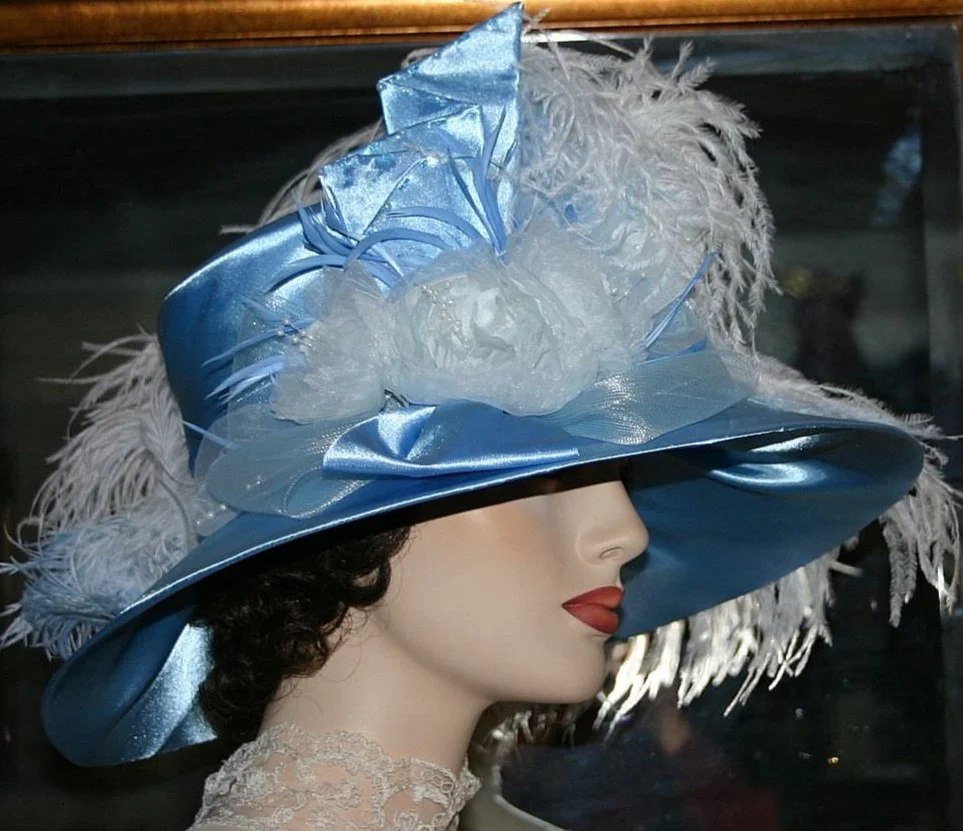Edwardian Tea Party Hat Derby Hat Wedding - Mademoiselle  display picture 2