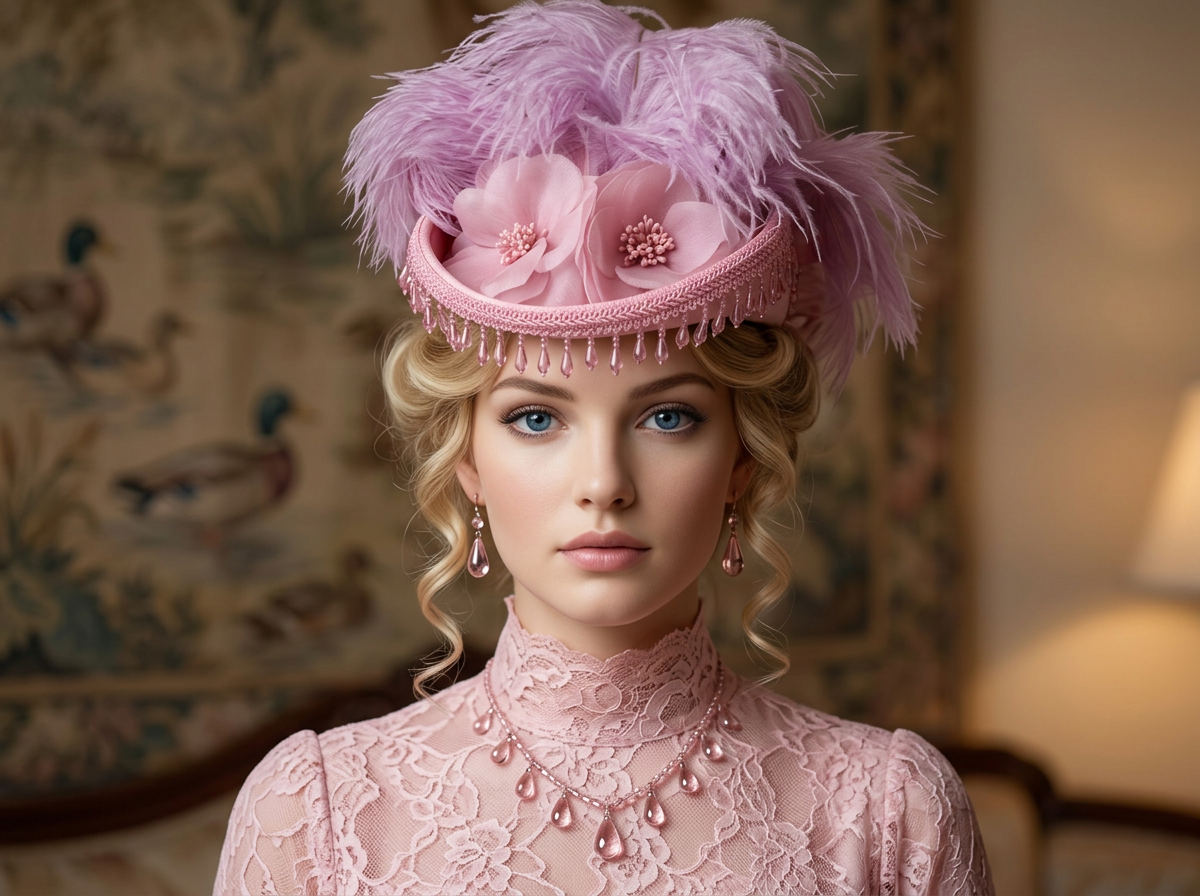 Stunning French Style Hat with a Victorian Style Twist - Mademoiselle Sophie
