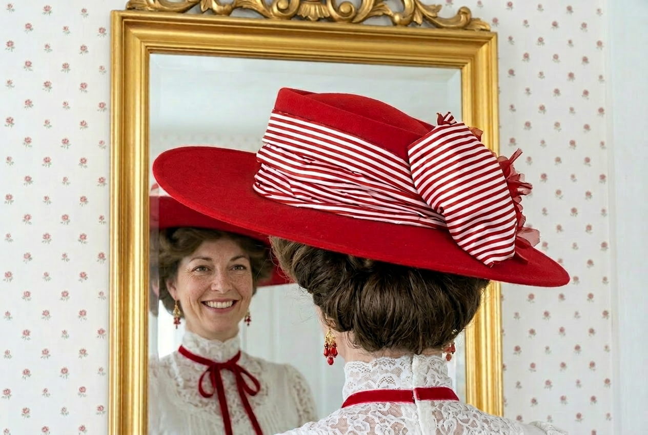 lady with freckles on nose and red hat (3).png