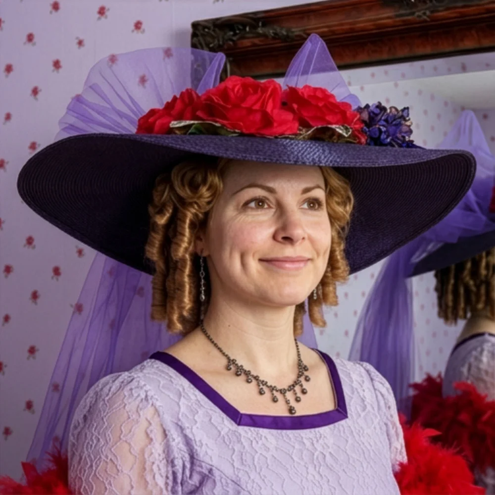 red hats and purple dresses Purple Hat Society