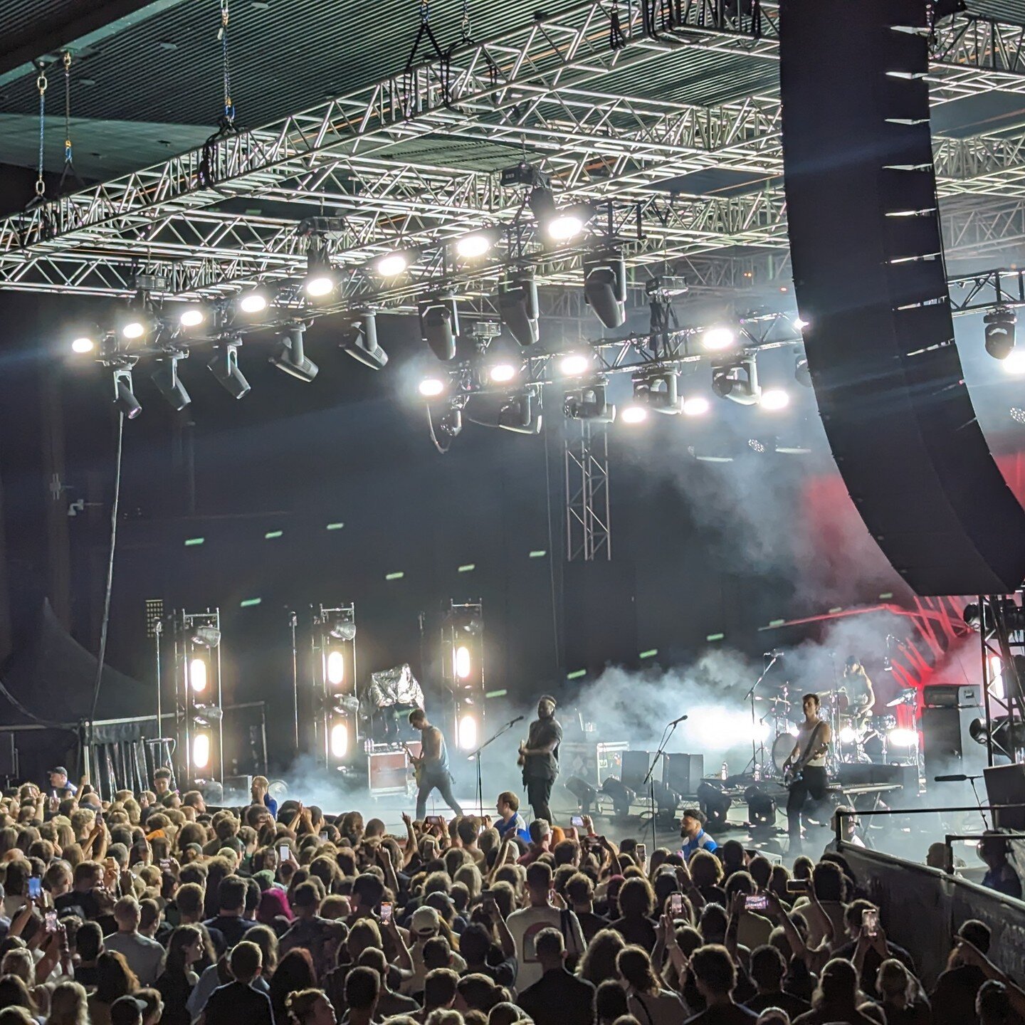 We were pumped to party with @thisisblocparty and @interpol for their East Coast tour of Australia last week. Thanks to @destroyalllines for having us. @ayrtondigital @chauvet_pro @ma_lighting_international @robelighting #strikem #ma3 #spiider #eurus