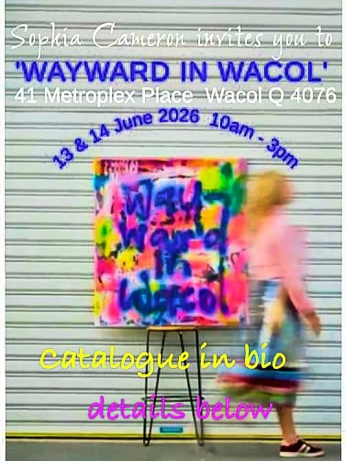 13 &amp; 14 JUNE, Saturday &amp; Sunday only
10am - 3pm 
41 Metroplex Place, Wacol Q 4076
* catalogue linked in bio ~ early purchase ✅
* cake &amp; an instant tea or c, or cool bev
* due to other projects, this is my ONLY EXHIBITION for 2026 ~ yes, i