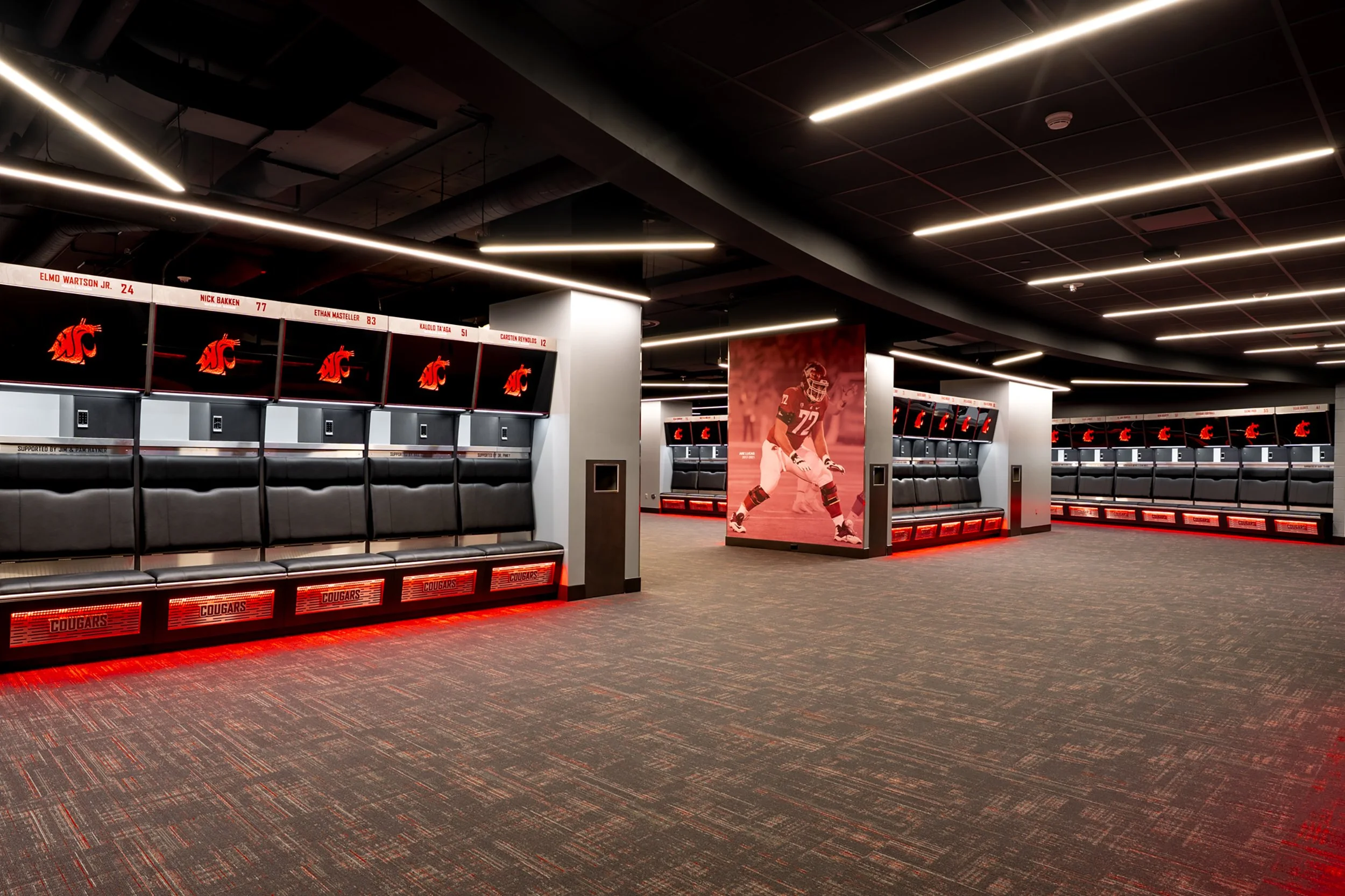 WSU - Football Locker Room