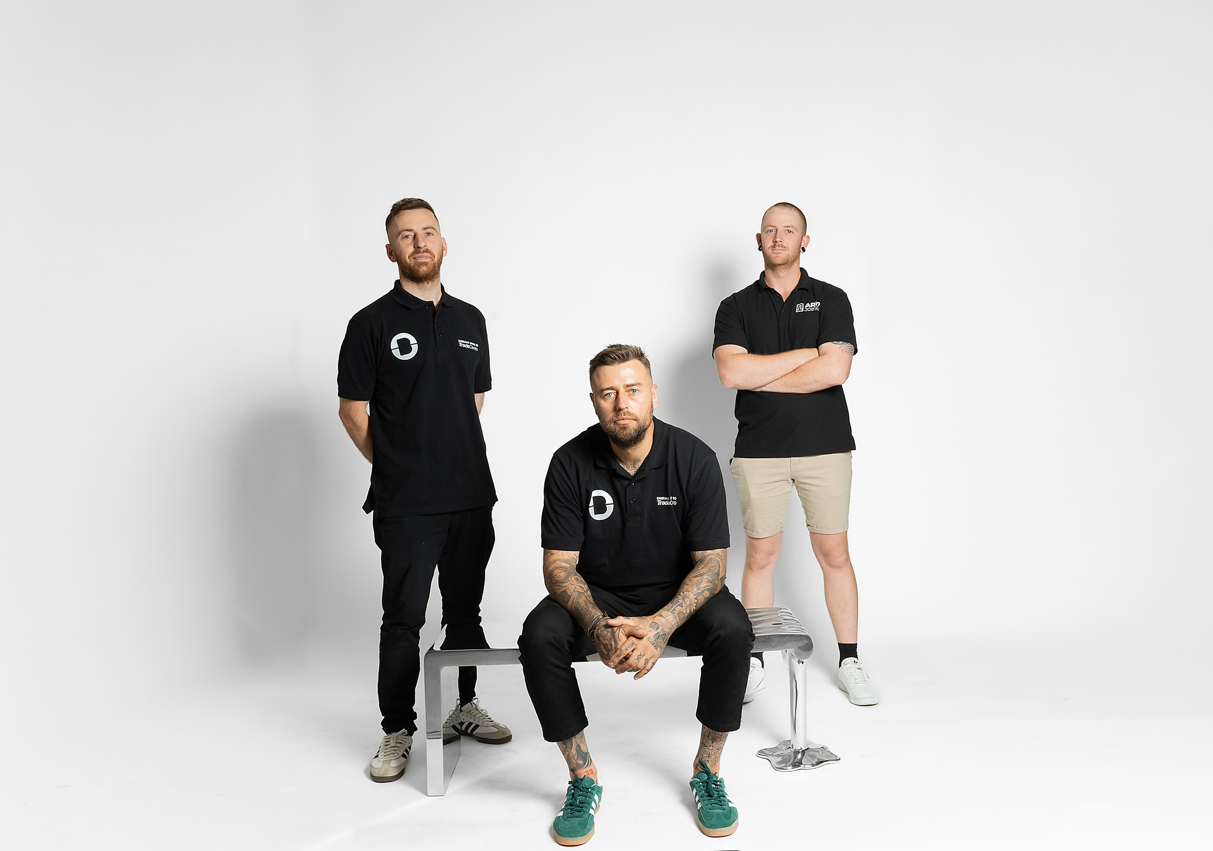 Robbie and Chris Wynne of Build One with Mitch, project manager at ARKO Joinery, Melbourne custom home builders