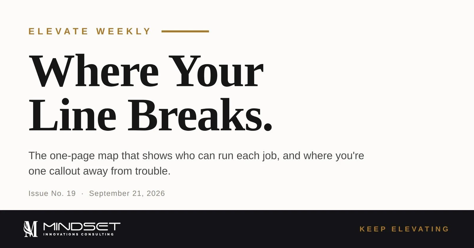 The One Chart That Shows Where Your Line Breaks