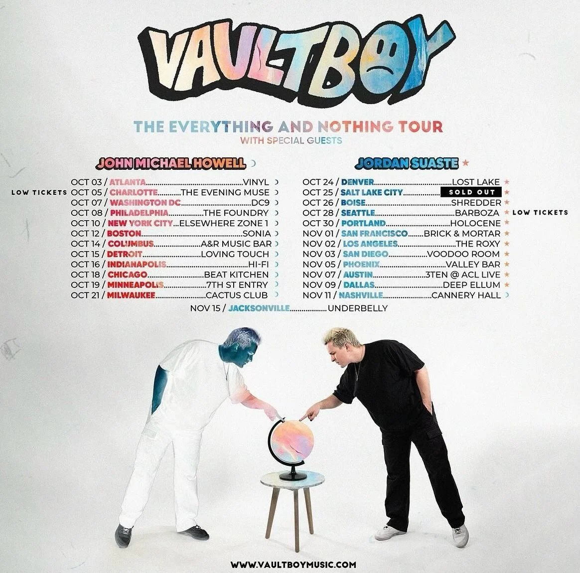 Excited to be on the road with @jordansuaste opening for @vaultboy ! And so grateful to kick it off in Denver with my favorite people ❤️🐶