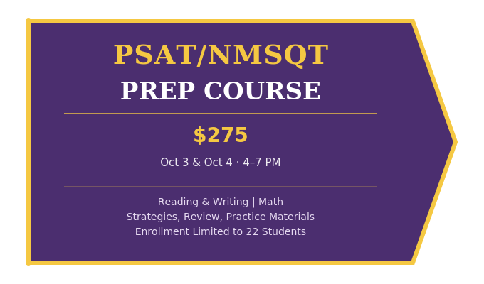 PSAT/NMSQT Prep Course