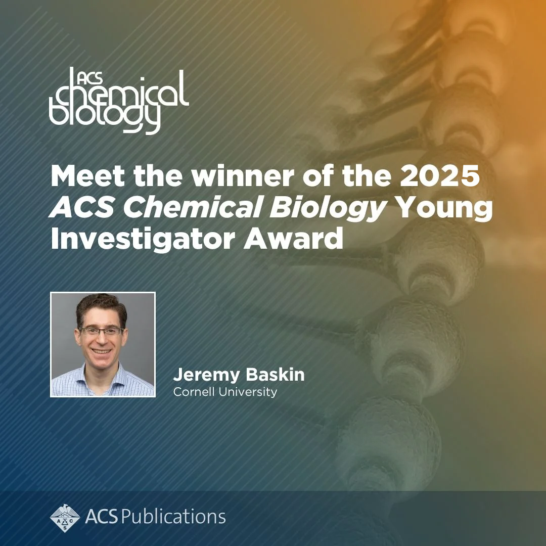 Jeremy Baskin is the Recipient of the 2025 ACS Chemical Biology Young Investigator Award 