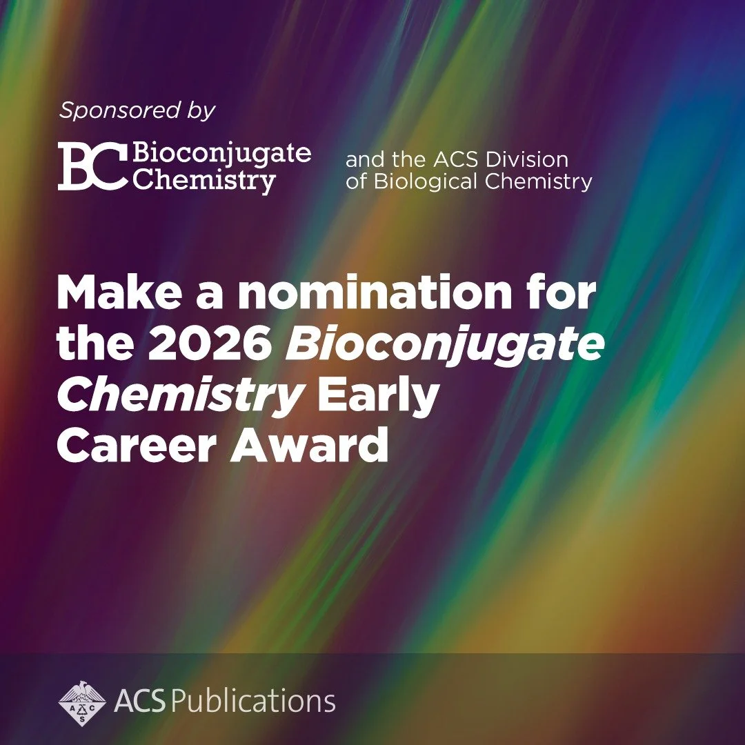 Make a Nomination for the 2026 Bioconjugate Chemistry Early Career Award