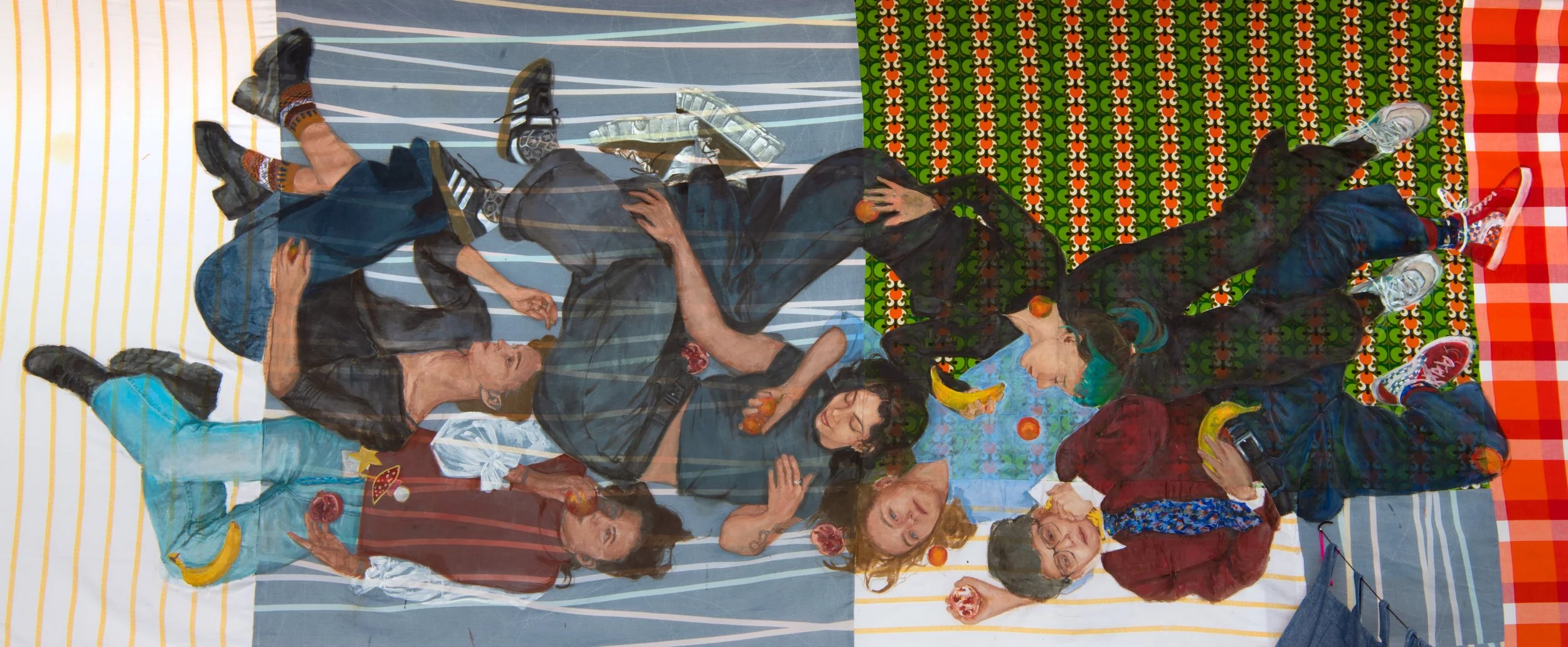 Tablecloth, 2023,                                 210 cm x 750 cm