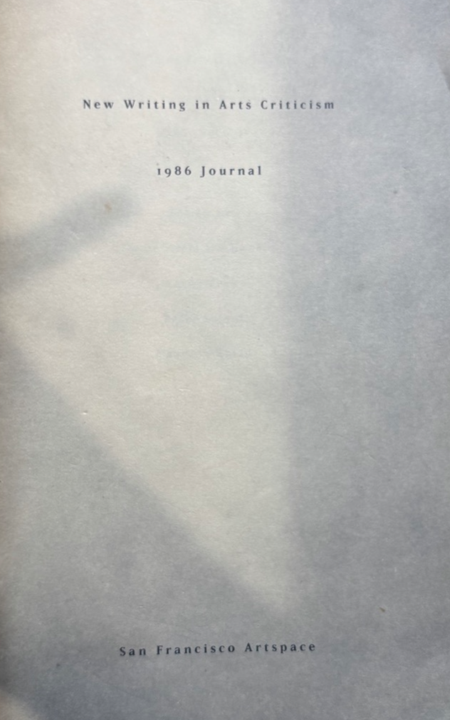 The Port Huron Statement and the Origin of Artist-Run Spaces