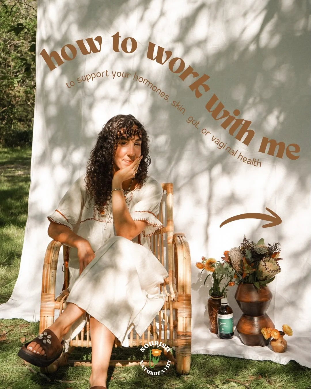 Hello &amp; welcome!

I&rsquo;m Ash, your degree qualified naturopath 🌻

If you are ready to heal your hormones, vaginal health, skin or gut for good - you&rsquo;re in the right place!

Here at Nourish Naturopathy, we get to the bottom of what is dr