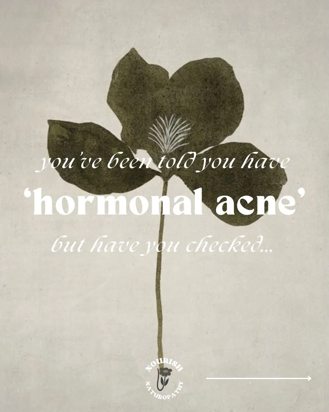 &lsquo;Hormonal acne&rsquo; is often (almost always!) soooo much more than just your hormones being a little out of whack. 

To really heal your skin, we want to consider how your body is making, processing and eliminating your hormones but also the 
