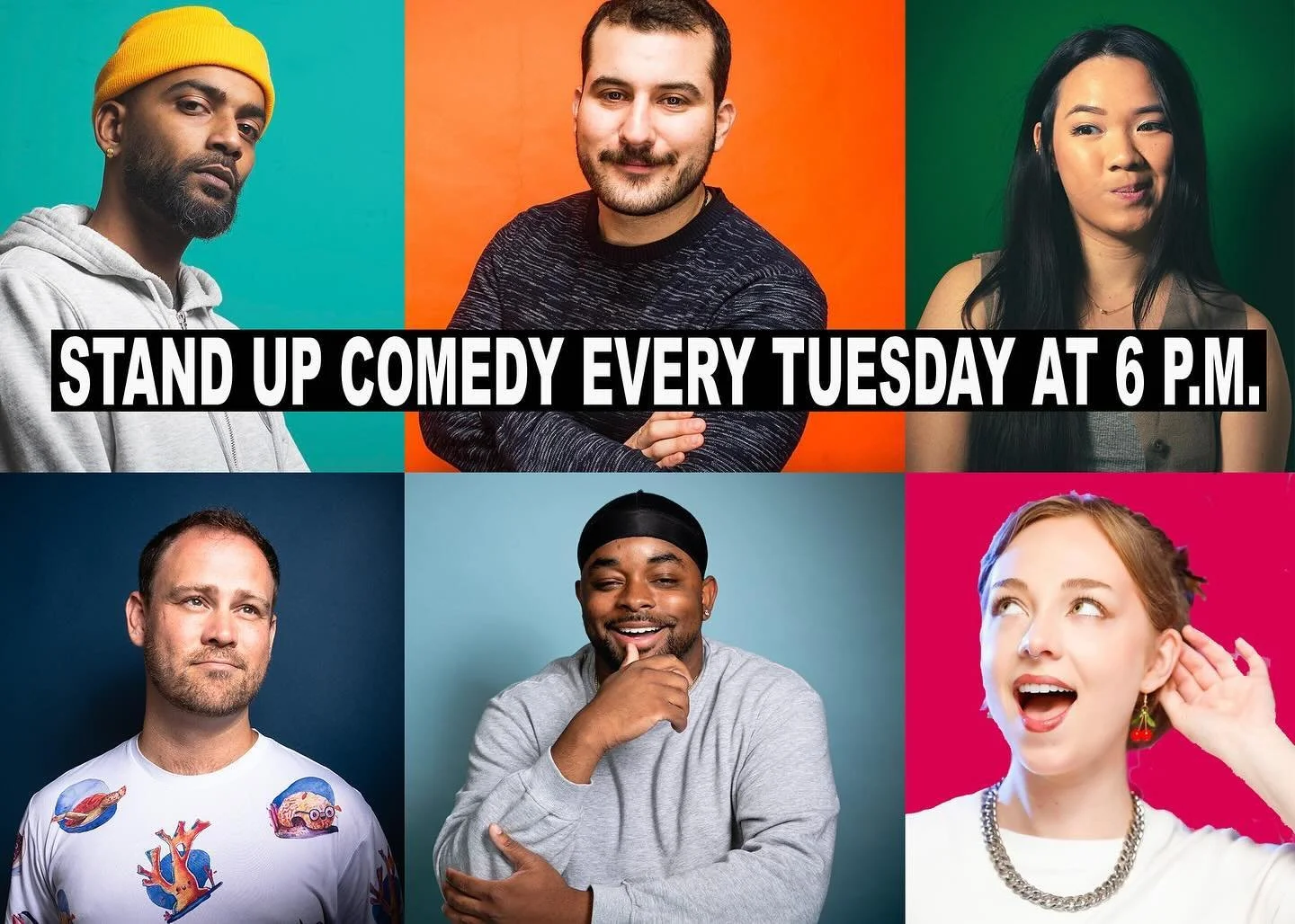 Stand-up comedy in the Barbary Coast lounge. Every Tuesday at 6 p.m. That&rsquo;s this Tuesday. That&rsquo;s next Tuesday. Any Tuesday you can think of, we&rsquo;ve got comedy for you at 6 p.m. In fact, you really should have come last Tuesday, that 