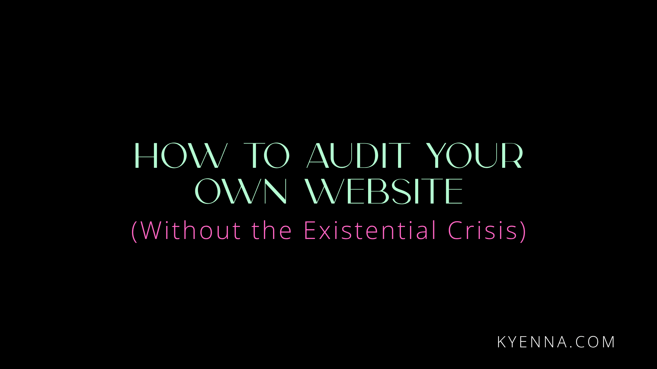 Blog title graphic in mint and hot pink text