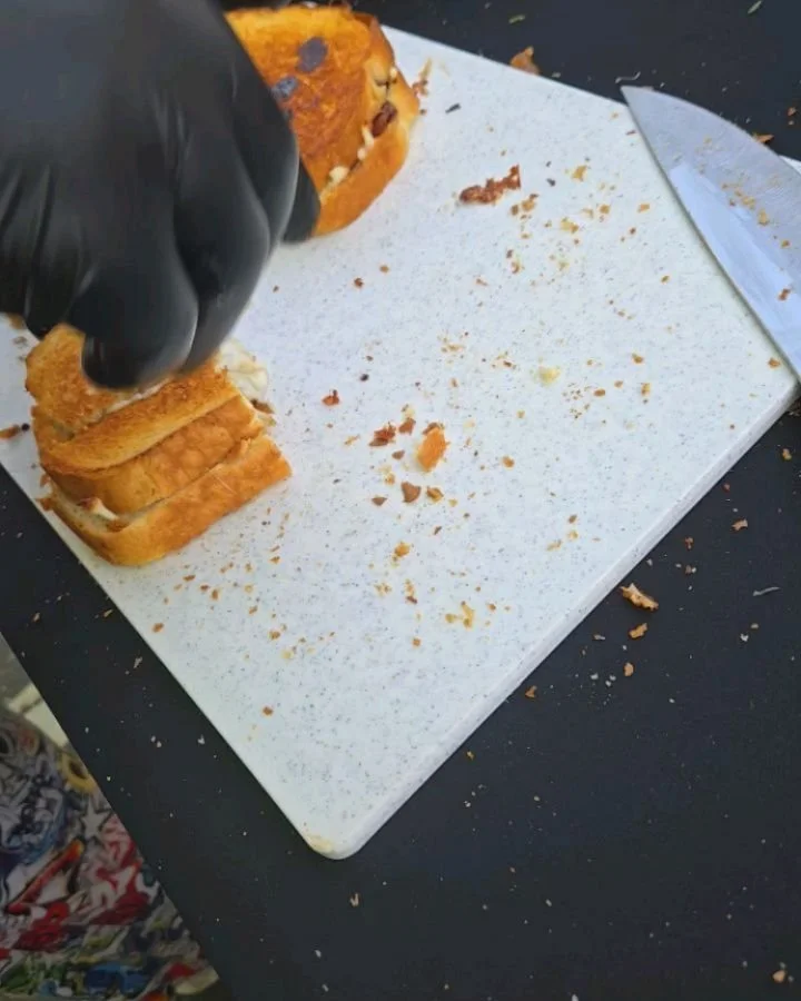 Chef Trivette's Conceptions  took 2nd place at Bottoms Up Festivals Grilled Cheese Festival, not where I wanted to place, but we will take it. Lots of love for our grilled cheese, compliments on our setup, and compliments on our process. Everyone com